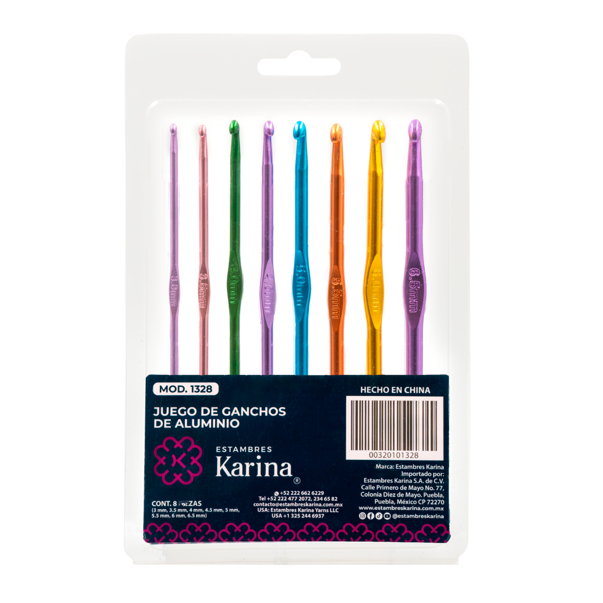 Juego de Ganchos de Aluminio Karina (1328)